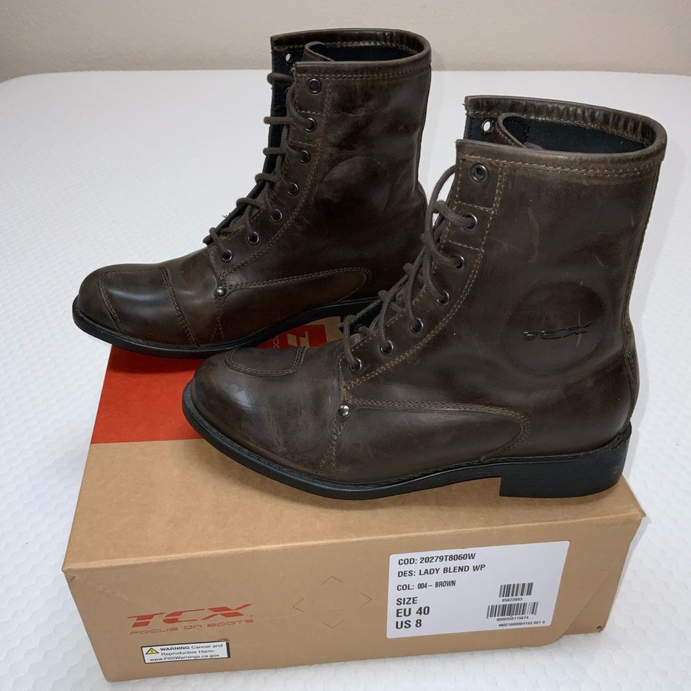 TC Dark Brown Ladies Motorcycle Boots